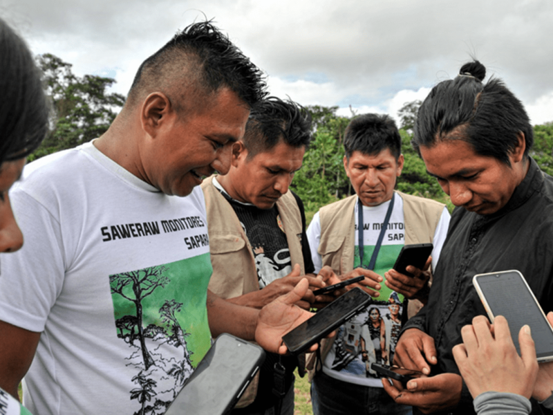 Protection of the Amazon rainforest through patrols, good governance, and satellites